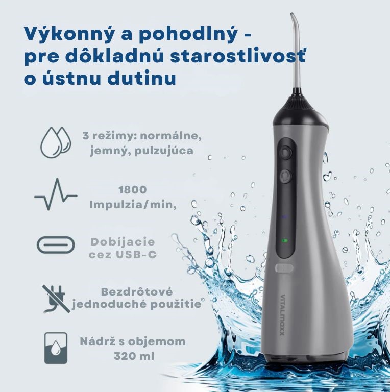 VitalMaxx Bezdrôtová Ústna sprcha 16666 (5)